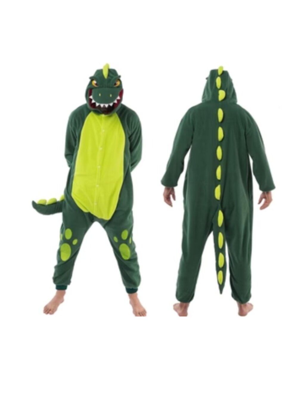 Spooktacular Creations Unisex Adult Dinosaur Onesie Pajama Plush Large NWT